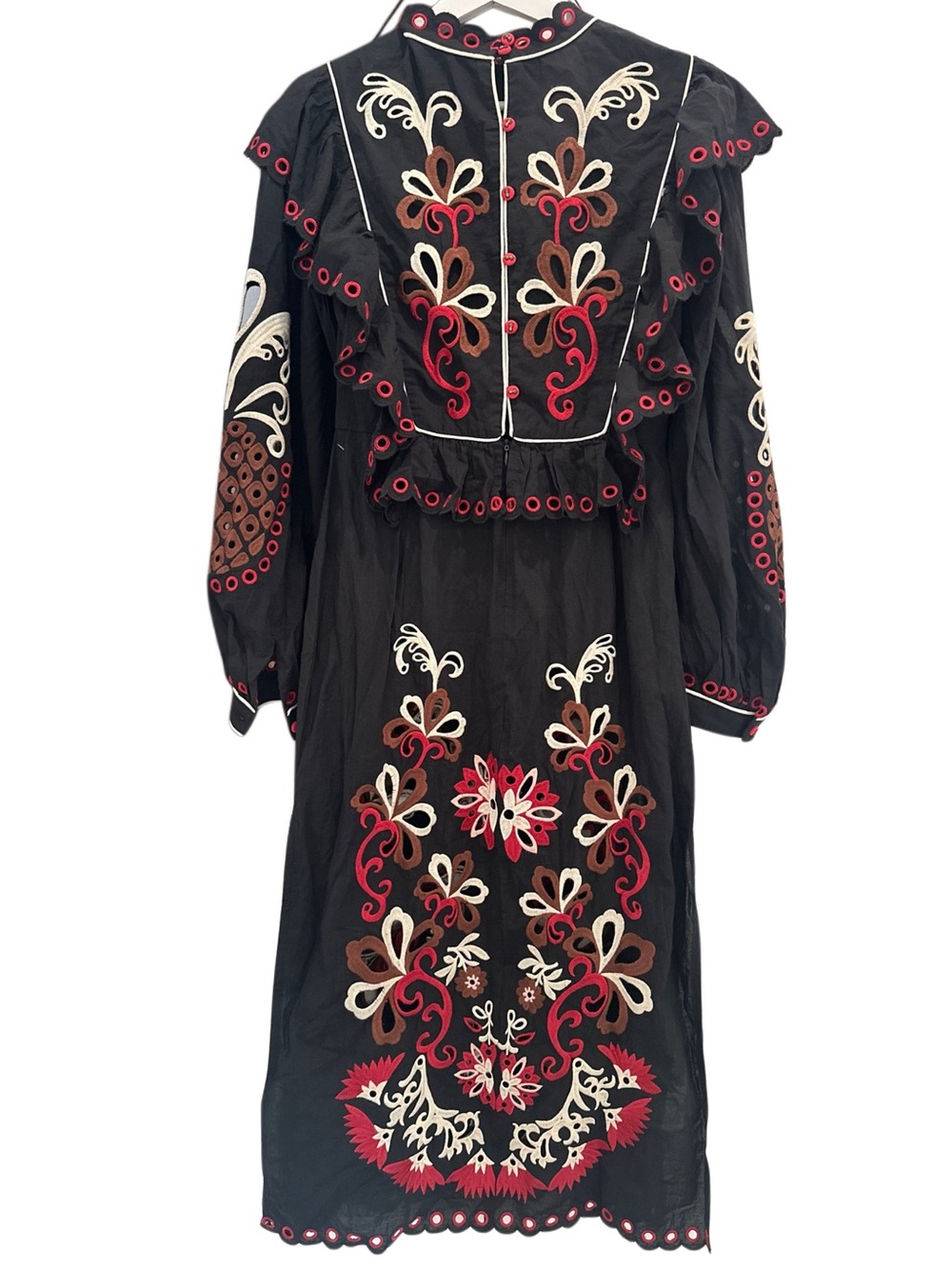 FARM Rio Cashew Mandala Richilieu maxi dress, S - Picture 8 of 11